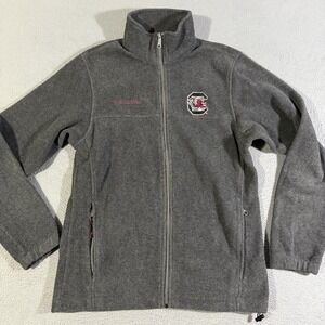 Columbia‎ South Carolina Gamecocks Womens Black Fleece Jacket Full Zip Small